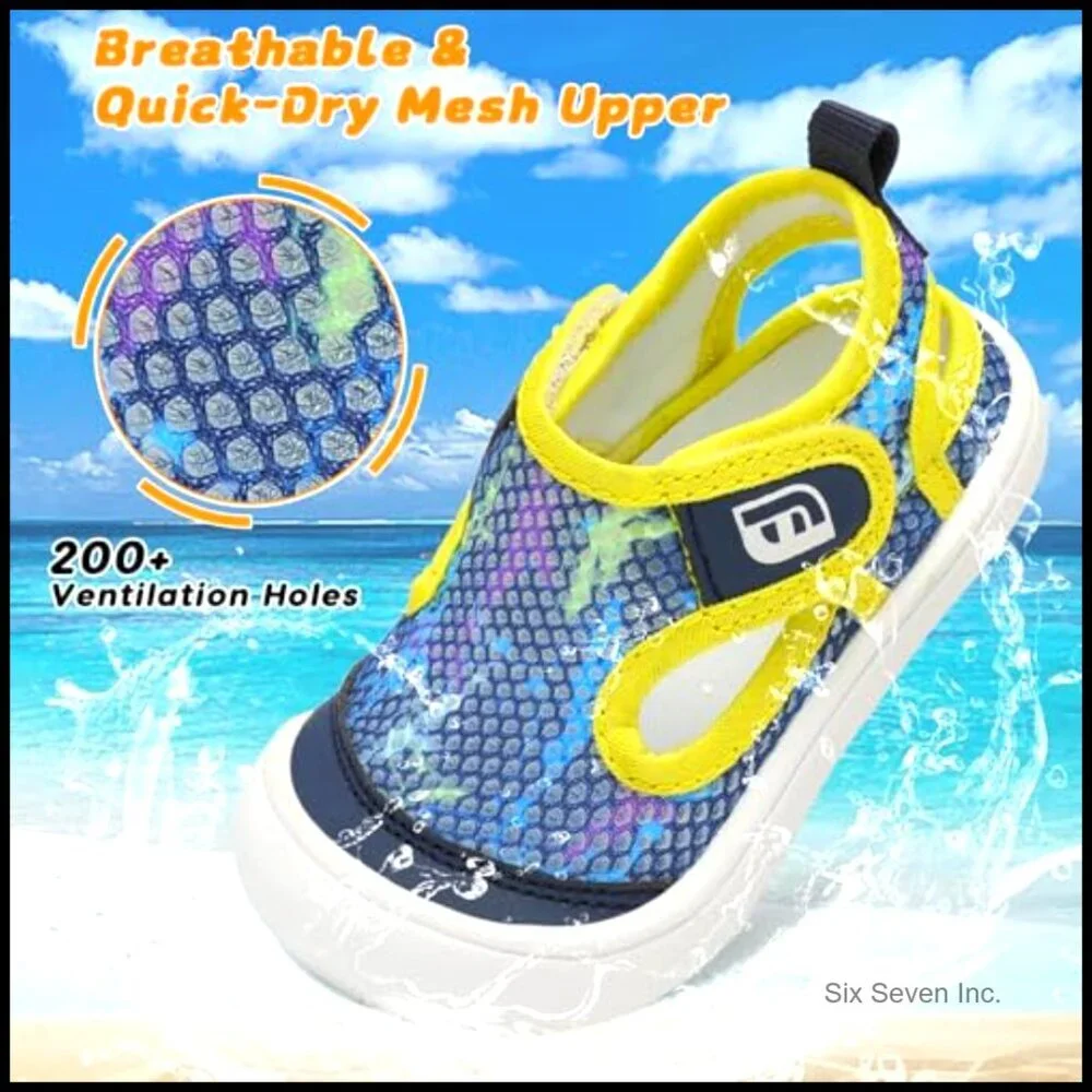 Toddler Water Shoes Quick-Dry Breathable Barefoot Swim Sandals for Beach Pool